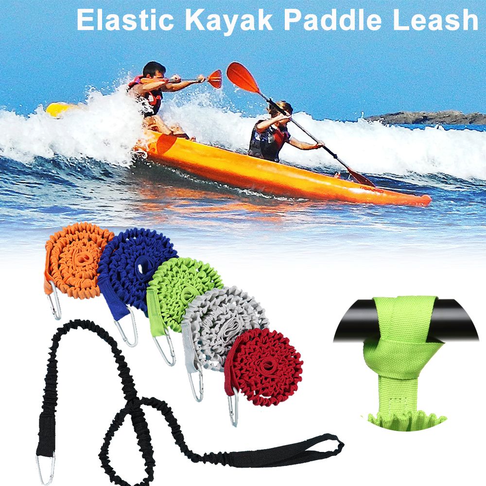 Adjustable Elastic Kayak Canoe - Fishing Kayak Paddle Leash reseña y precio