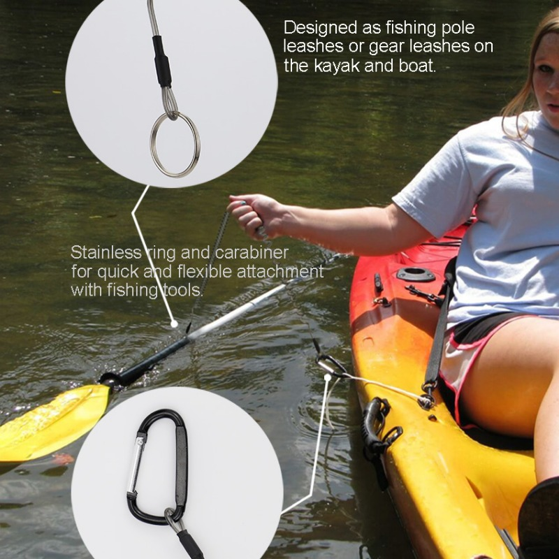 Ackibbik 6pcs Fishing Lanyard  - Fishing Kayak Paddle Leash reseña y precio
