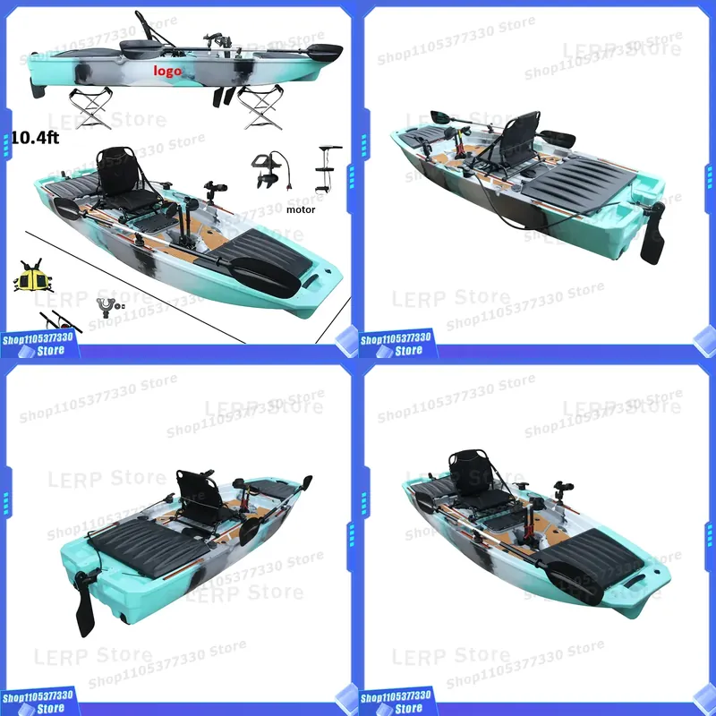10.4 FT Fin Pedal Drive Kayak  - Fishing Kayak Pedal Drive reseña y precio