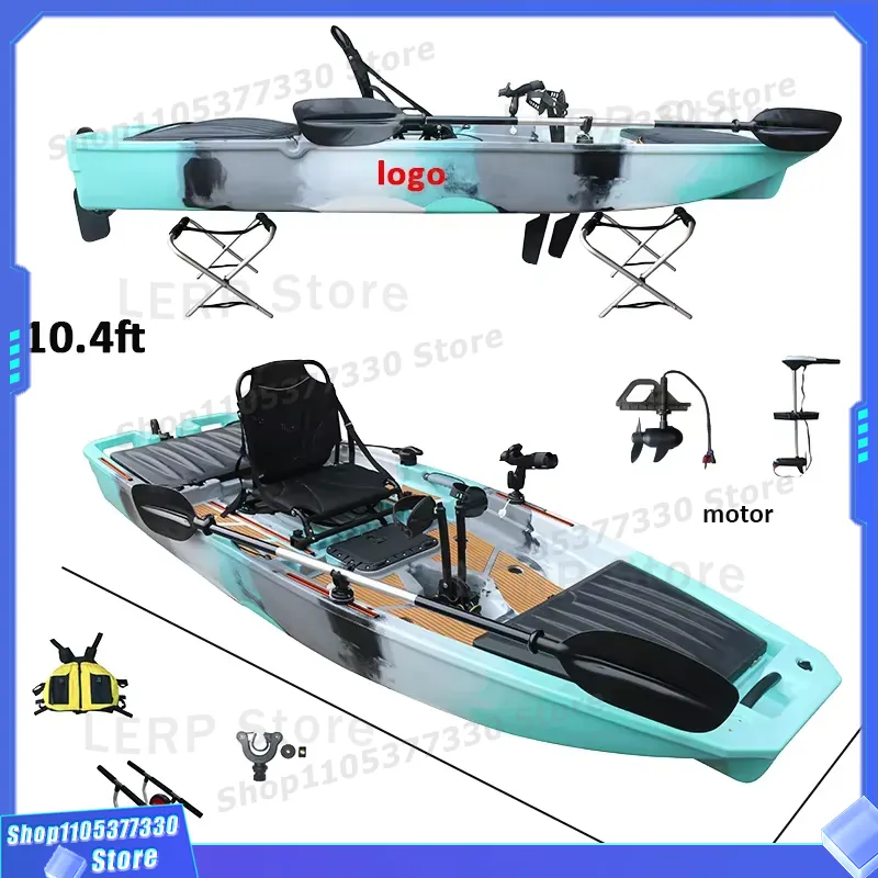 10.4 FT Fin Pedal Drive Kayak  - Fishing Kayak Pedal Drive reseña y precio