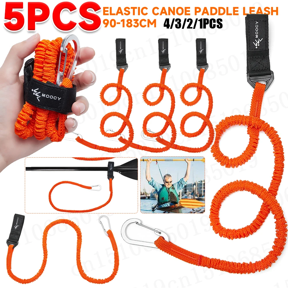 5-1PCS Elastic Kayak Canoe Pad - Fishing Kayak Paddle Leash reseña y precio
