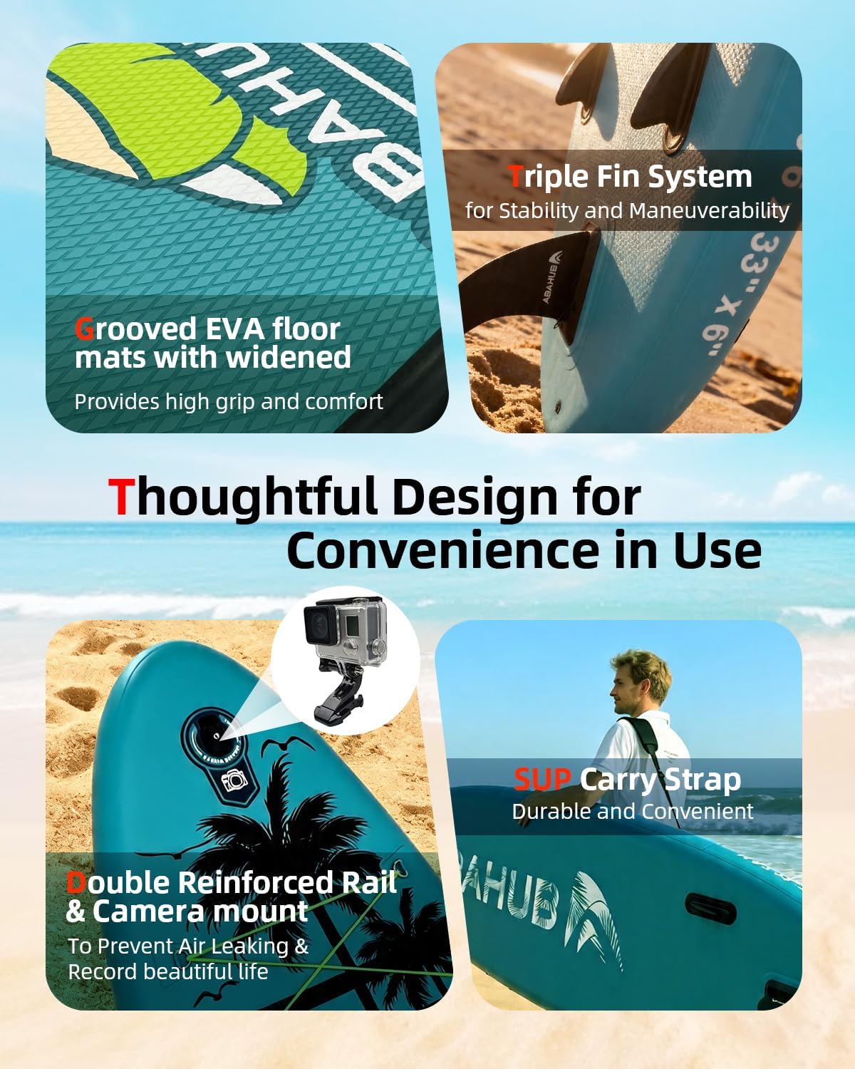 Wide 10.6ft x 31/34in Inflatab - Fishing Kayak Paddle reseña y precio