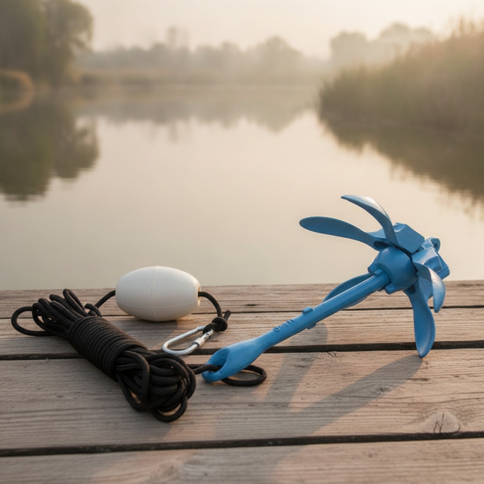 Folding Anchor Kit with Buoy a - Fishing Kayak Storage Bag reseña y precio