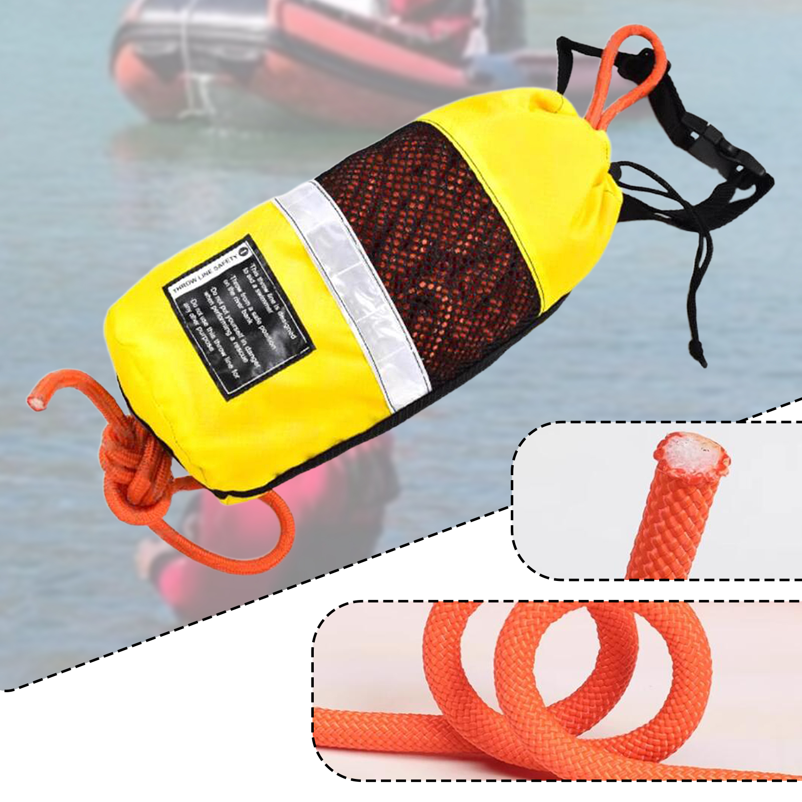 Throw Bag for Water Rescue Mar - Fishing Kayak Crate reseña y precio