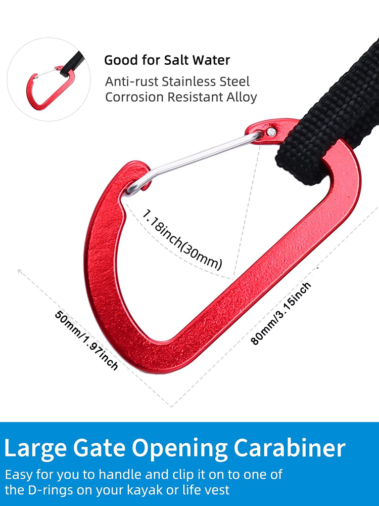Kayak Paddle Leash Stretchable - Fishing Kayak Paddle reseña y precio