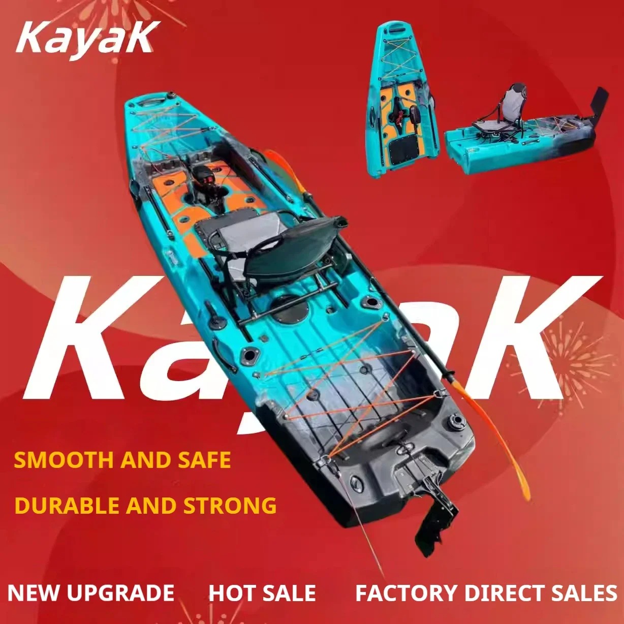 LLDPE Modular Kayak Canoe w/Pe - Fishing Kayak Pedal Drive reseña y precio