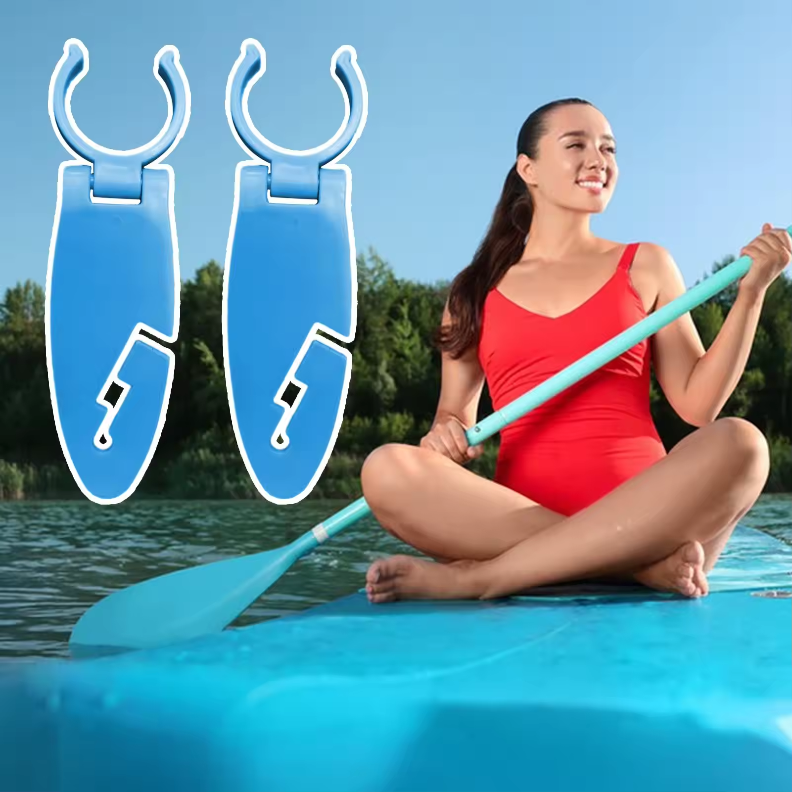 2pcs Stand Up Paddle Board Cli - Fishing Kayak Paddle reseña y precio