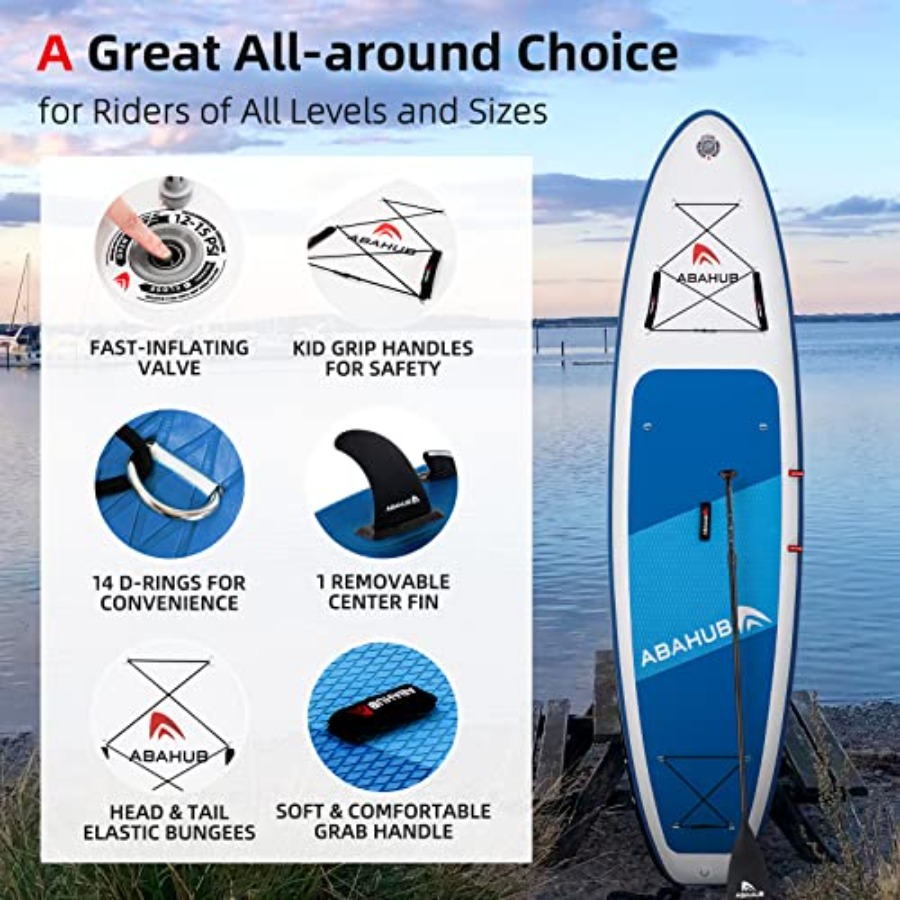 Inflatable SUP for yoga, paddl - Fishing Kayak Paddle reseña y precio