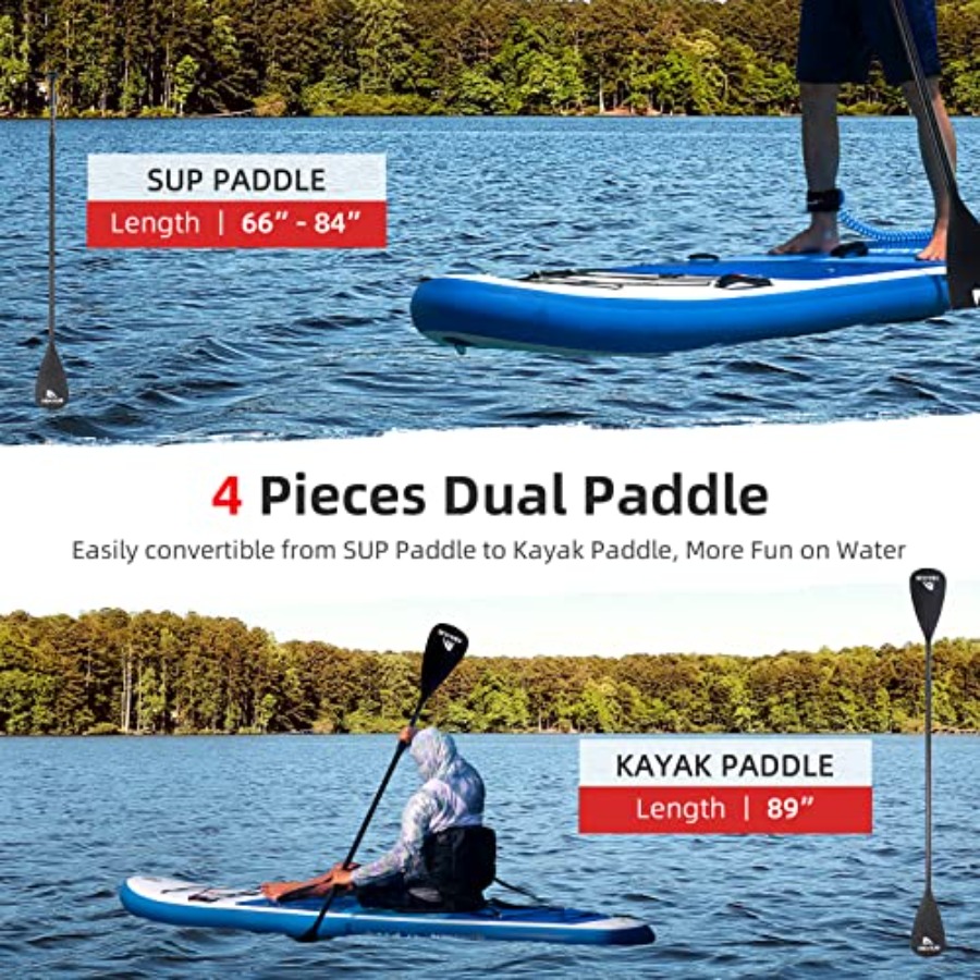 Inflatable SUP for yoga, paddl - Fishing Kayak Paddle reseña y precio