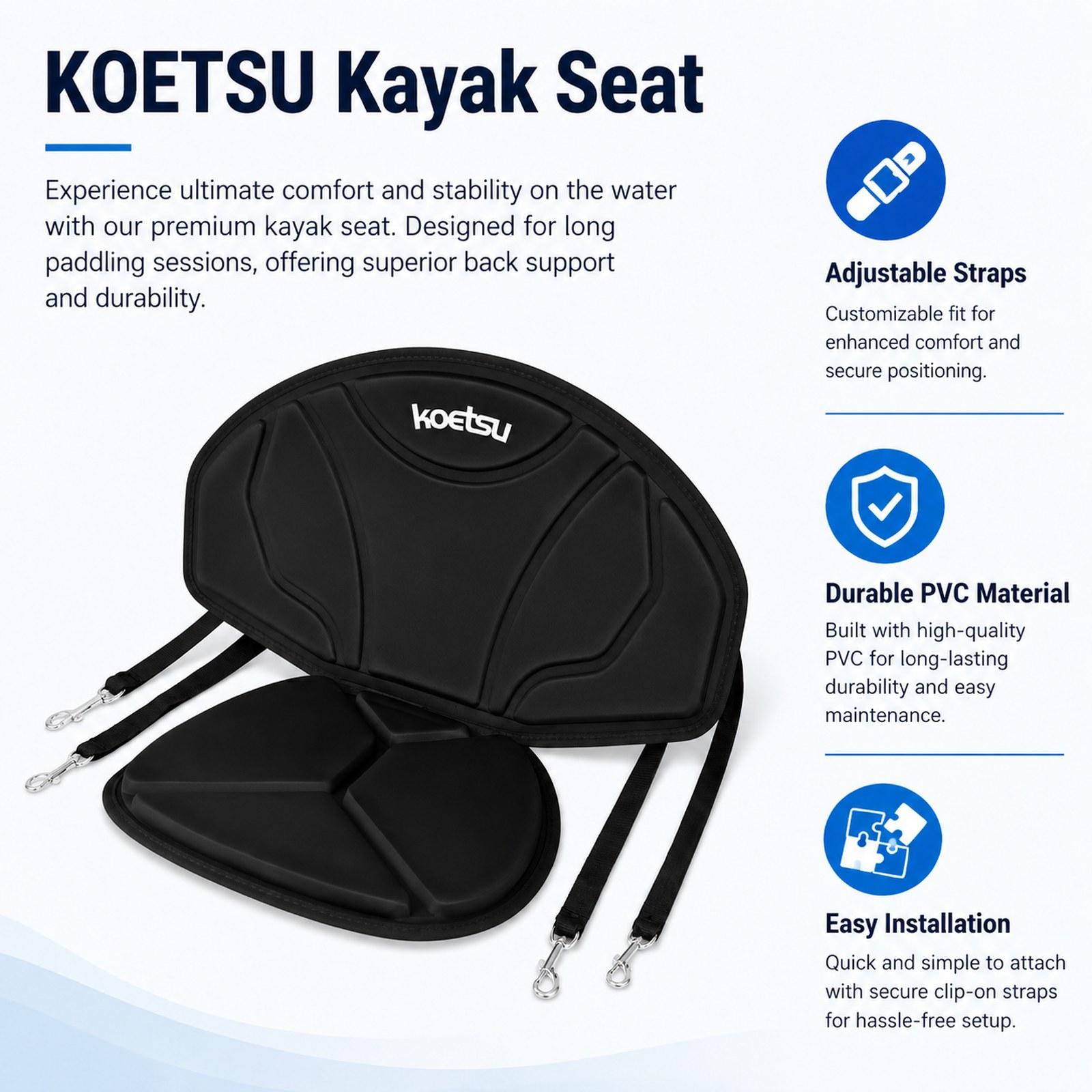 Kayak Seat Cushion Backrest Su - Fishing Kayak Sit In reseña y precio