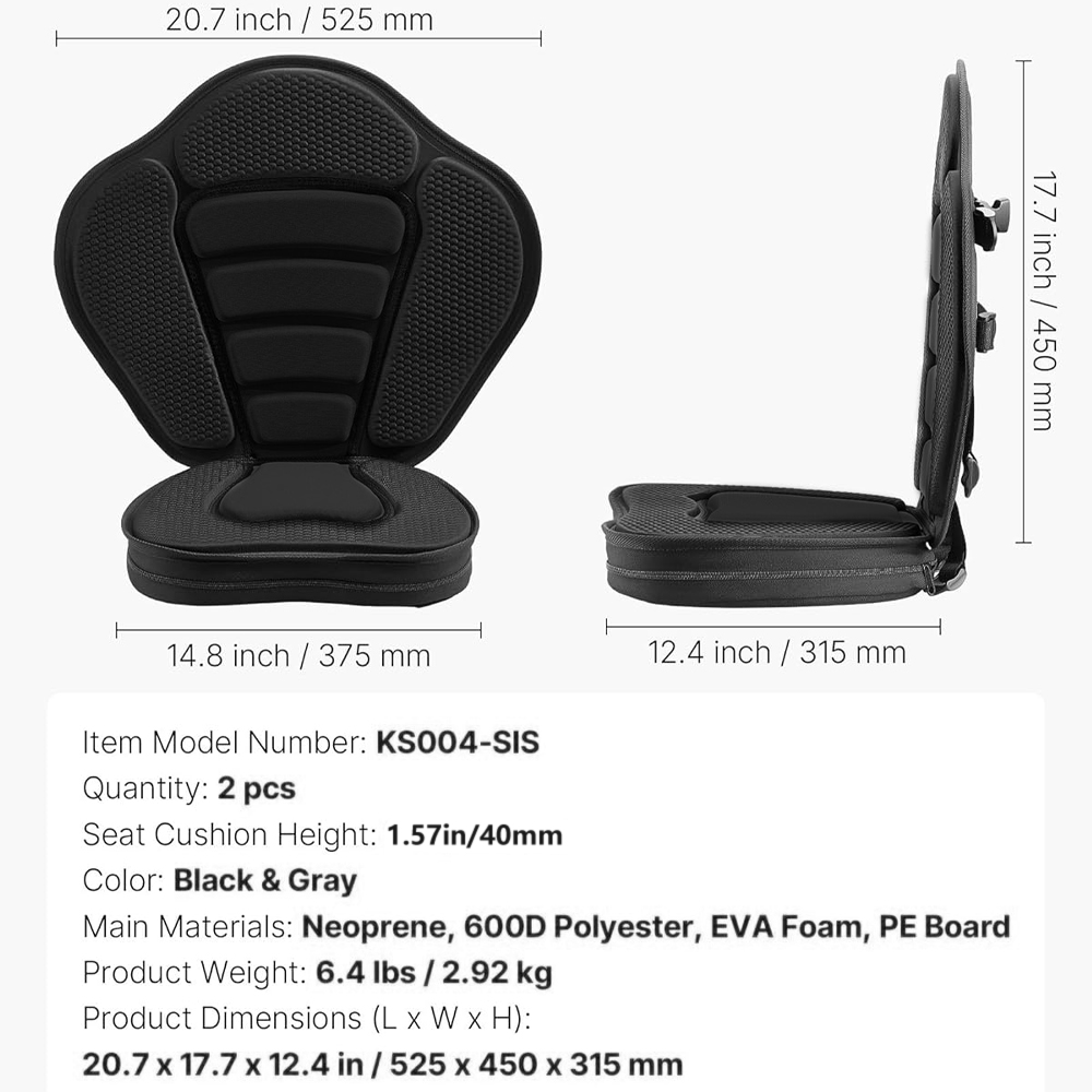 Kayak Seat Kayak Accessories A - Fishing Kayak Seat reseña y precio