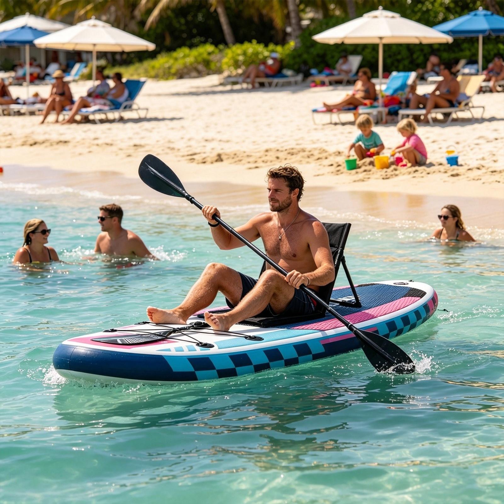 Kayak Seat Cushion Portable Re - Fishing Kayak Paddle reseña y precio