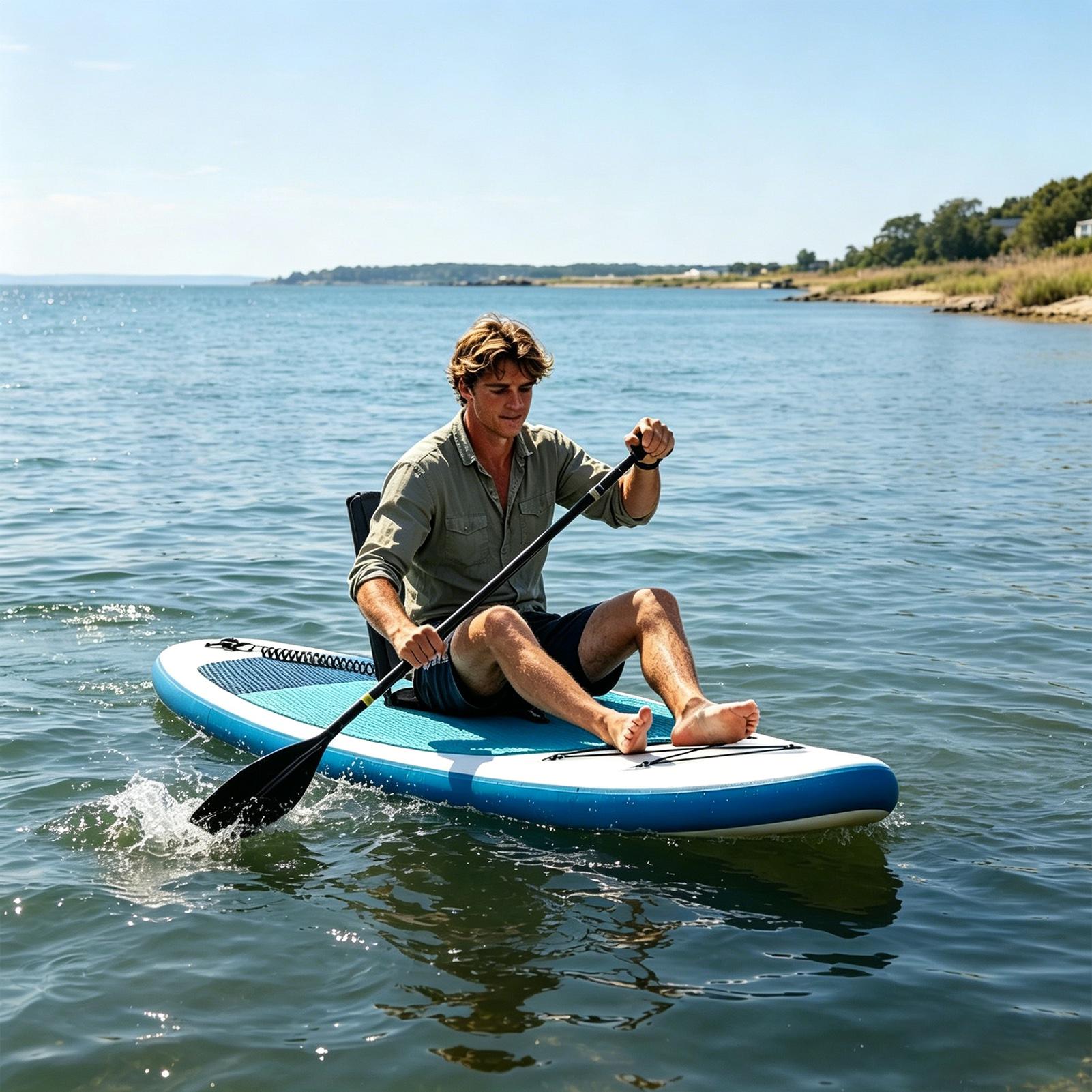 Kayak Seat Cushion Portable Re - Fishing Kayak Paddle reseña y precio