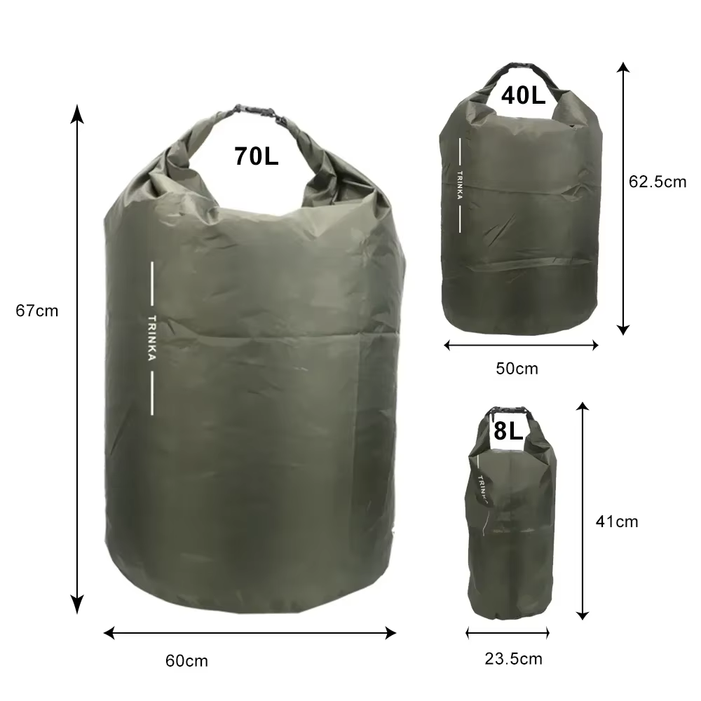 8L 40L 70L Roll‑Top Waterproof - Fishing Kayak Storage Bag reseña y precio