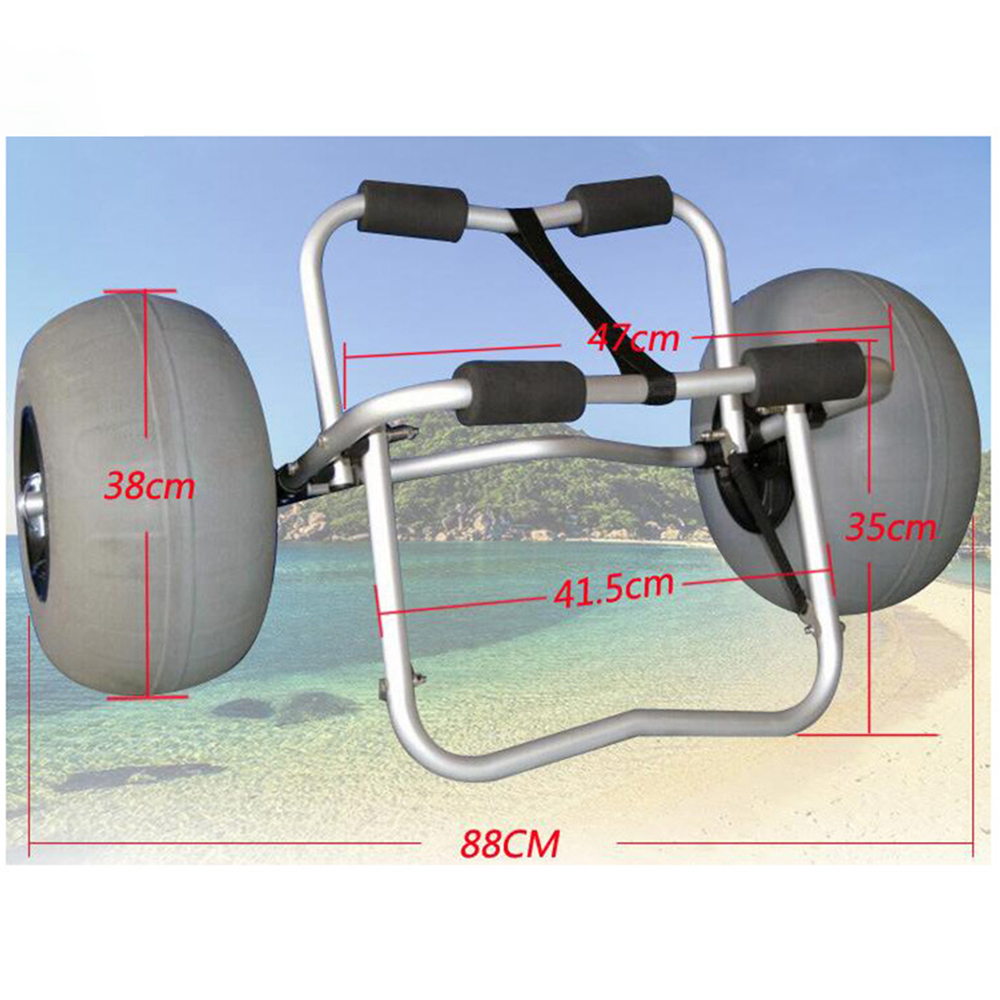 Inflatable Wide Wheel Canoe Bo - Fishing Kayak Cart reseña y precio