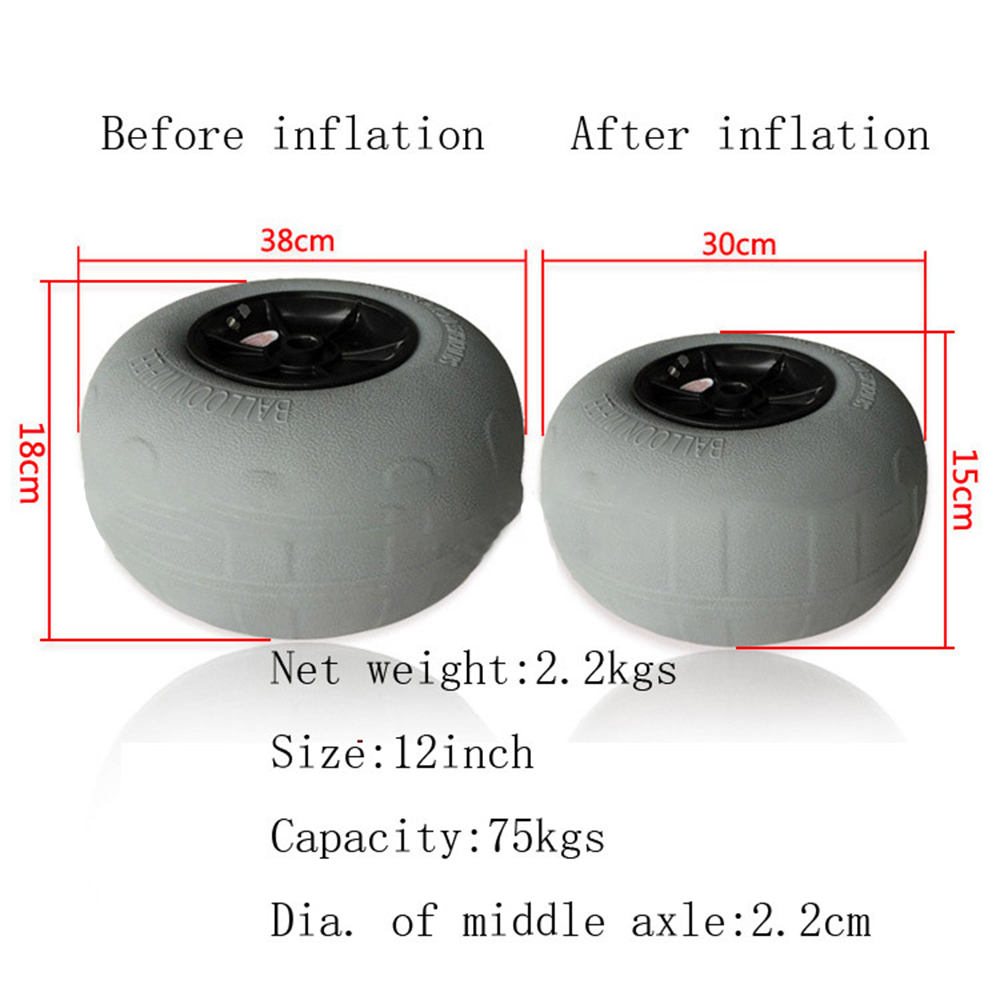 Inflatable Wide Wheel Canoe Bo - Fishing Kayak Cart reseña y precio