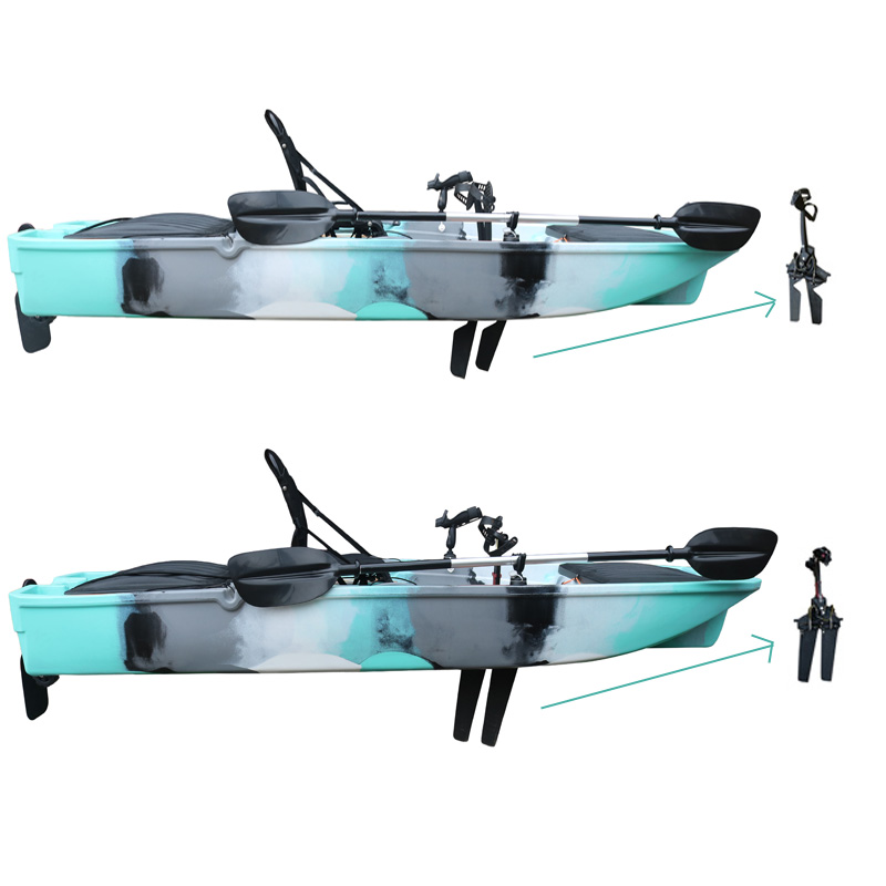 10FT Single Seat LLDPE Sit On  - Fishing Kayak Pedal Drive reseña y precio