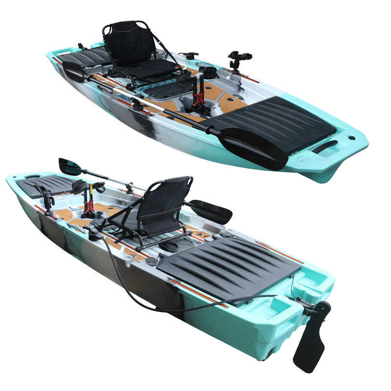 10FT Single Seat LLDPE Sit On  - Fishing Kayak Pedal Drive reseña y precio