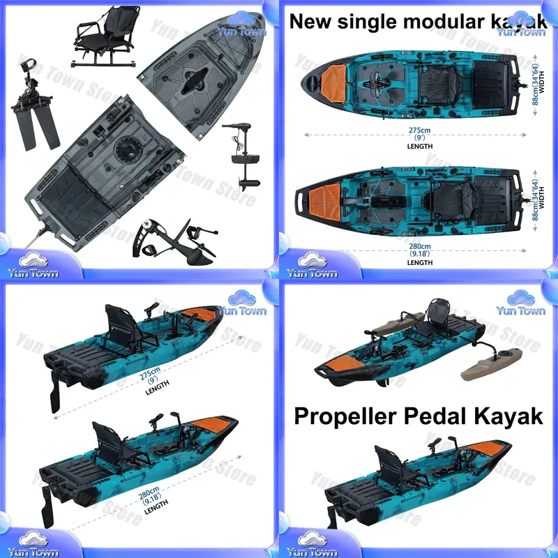 Modular Kayak 9.5ft Sit On Top - Fishing Kayak Pedal Drive reseña y precio